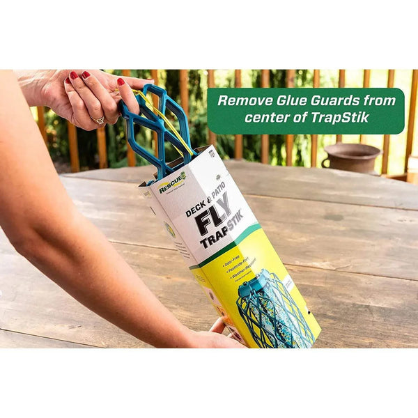 Deck Patio Fly Trapstik Outdoor Hanging Fly Trap - 1 pack - plus 3 My Outlet Mall Resealable Storage Pouches