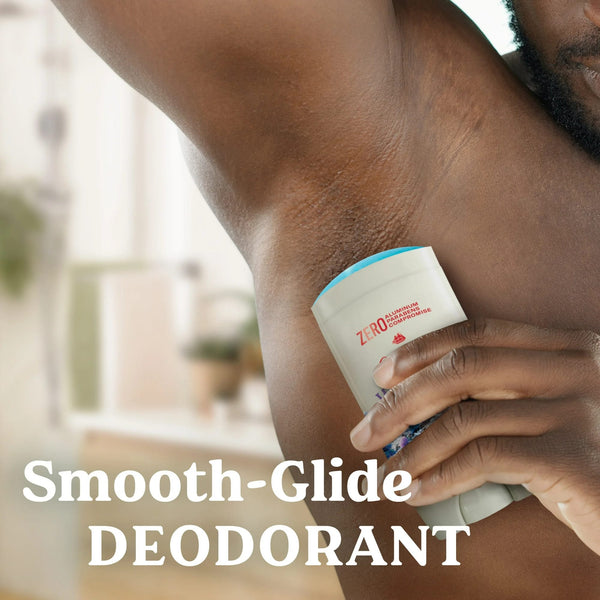 Aluminum Free Men's Deodorant, Invisible Solid Stick, Wilderness with Lavender - 2 packs- 3 oz per pack - plus 3 My Outlet Mall Resealable Storage Pouches