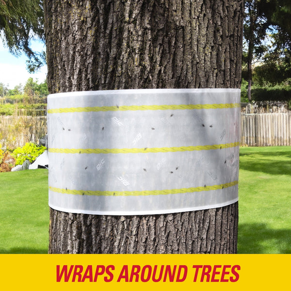 Fly Ribbon XL -Fly Traps for Outdoors and Barns, Paper, 40FT Roll - 1 pack - plus 3 My Outlet Mall Resealable Storage Pouches