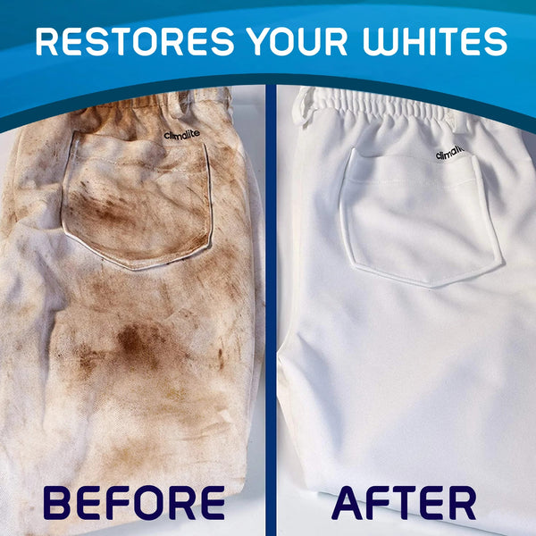 White Brite Laundry Whitener - 2 packs - 28 oz per pack - plus 3 My Outlet Mall Resealable Storage Pouches