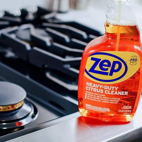 Heavy-Duty Citrus Degreaser and Cleaner Restaurant Grade, Removes Oil, Grease, Adhesive, and Kitchen Soil on Stovetops, Appliances Citrus Scent - 1 pack - 24 oz per pack - plus 3 My Outlet Mall Resealable Storage Pouches