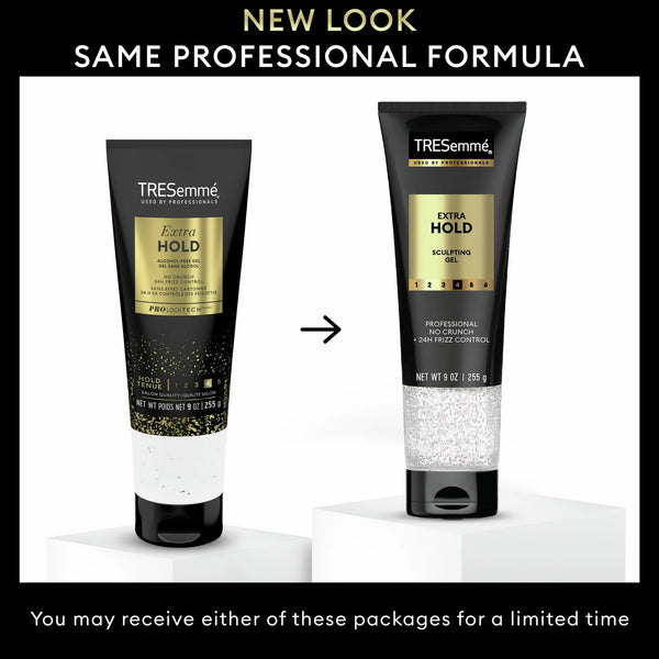 Hair Gel Extra Hold Alcohol-Free for 24-Hour Frizz Control and Humidity Protection - 1 pack - 9 oz per pack - plus 3 My Outlet Mall Resealable Storage Pouches