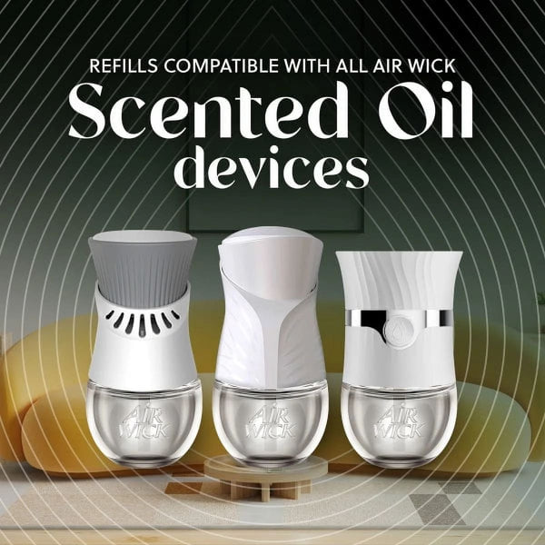 Vibrant Plug in Scented Oil Refill, Winter Woods and Frosted Ivy, 2 Refill  - 1 pack - plus 3 My Outlet Mall Resealable Storage Pouches