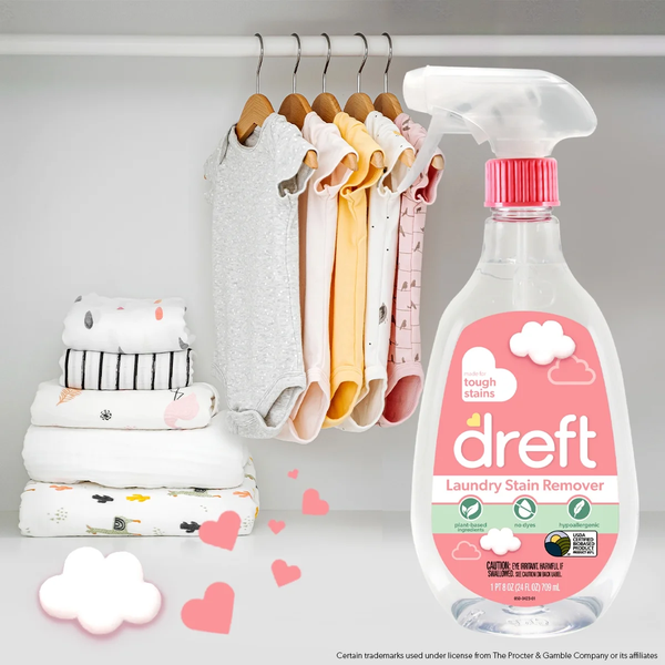 Plant Based Baby Spray and Wash Laundry Stain Remover, Baby Essentials- 3 packs -  24 oz per pack - plus 3 My Outlet Mall Resealable Storage Pouches
