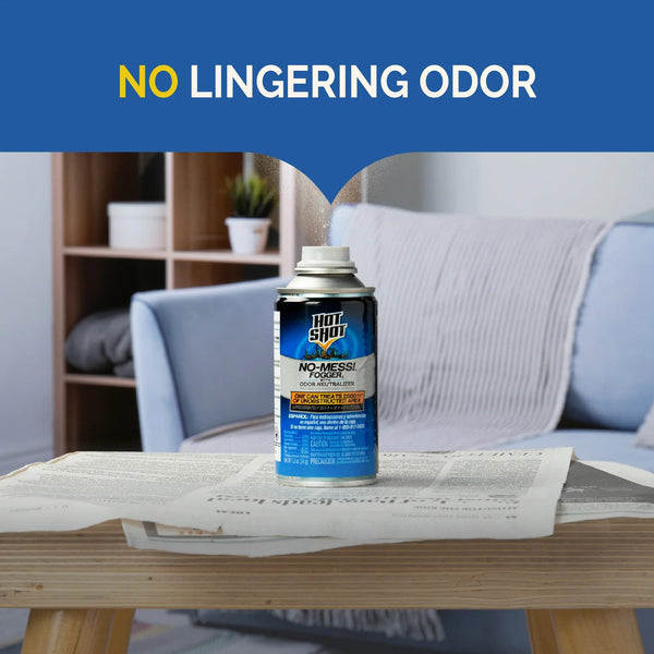 No Mess! Fogger with Odor Neutralizer, Kills Carpenter Ants, Spiders, Fleas and More - 2 packs - 3 Count - plus 3 My Outlet Mall Resealable Storage Pouches