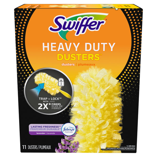 Dusters Multi-Surface Heavy Duty, Lavender Refills - 1 pack - 11 Count per pack - plus 3 My Outlet Mall Resealable Storage Pouches