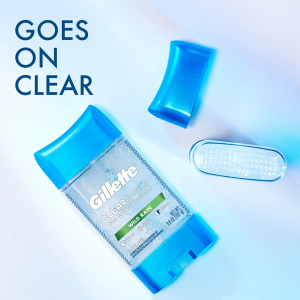 Antiperspirant and Deodorant for Men, Clear Gel, Arctic Ice - 2 packs - 3.8 oz per pack - plus 3 My Outlet Mall Resealable Storage Pouches
