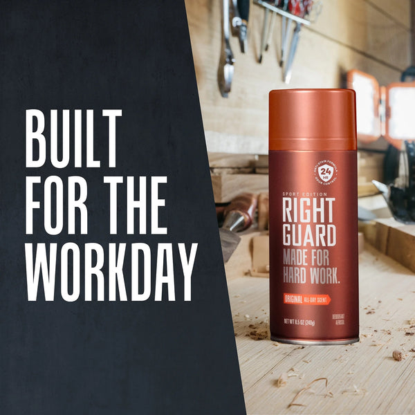 Sport Deodorant Spray for Men, Aluminum-Free, Original Scent - 3 packs - 8.5 oz per pack - plus 3 My Outlet Mall Resealable Storage Pouches