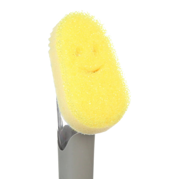 Dish Wand, Soap Dispensing Dish Brush, Texture Changing Sponge, Dish Scrub Brush with Scraper, Scrubbing Head, & Drip Stand - 2 packs - plus 3 My Outlet Mall Resealable Storage Pouches