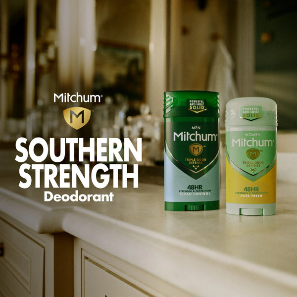 Men’s Natural Power Deodorant Solid, Cedarwood - 2 packs - 2.7 oz per pack - plus 3 My Outlet Mall Resealable Storage Pouches