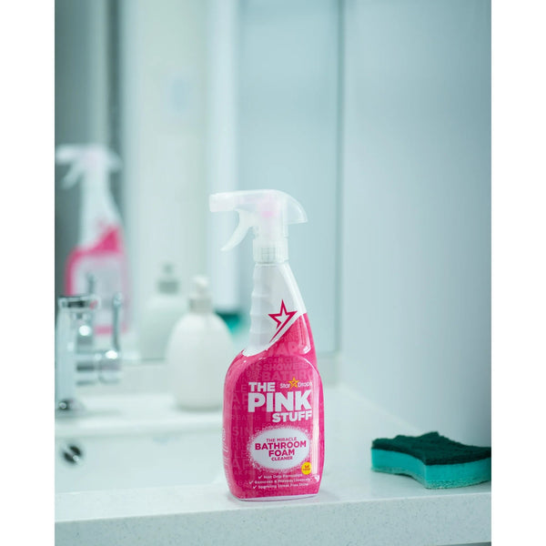 Bathroom Foam Spray, All Purpose Cleaner, Rhubarb Scent - 2 packs - 25.36 oz per pack - plus 3 My Outlet Mall Resealable Storage Pouches