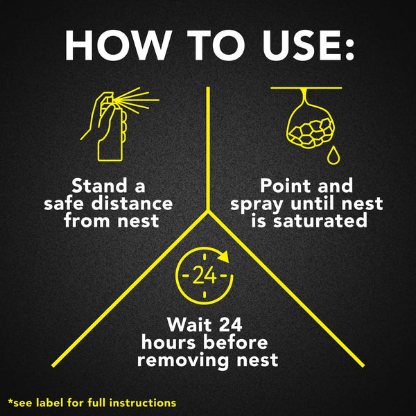 Defend Outdoor Defense System Wasp and Hornet Bug Spray, Insect Killer - 2 packs - 17.5oz per pack - plus 3 My Outlet Mall Resealable Storage Pouches