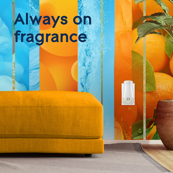 PlugIns Air Freshener Refills, Mothers Day Gifts, Coastal Sunshine Citrus, Infused with Essential Oils, 0.67 oz - 1 pack - 5 Count  per pack - plus 3 My Outlet Mall Resealable Storage Pouches