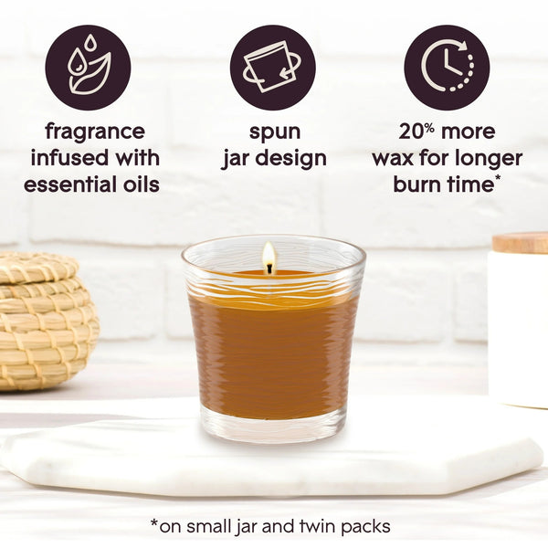 Single Wick Candles, Cashmere Woods, 2 Candles - 3 packs - plus 3 My Outlet Mall Resealable Storage Pouches