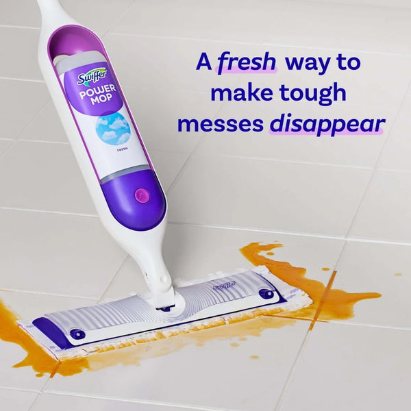 Power Mop Refill Solution, Tile, Vinyl, Laminate, Wood, Floor Cleaner, Fresh - 2 packs - 25.3 fl oz per pack - plus 3 My Outlet Mall Resealable Storage Pouches