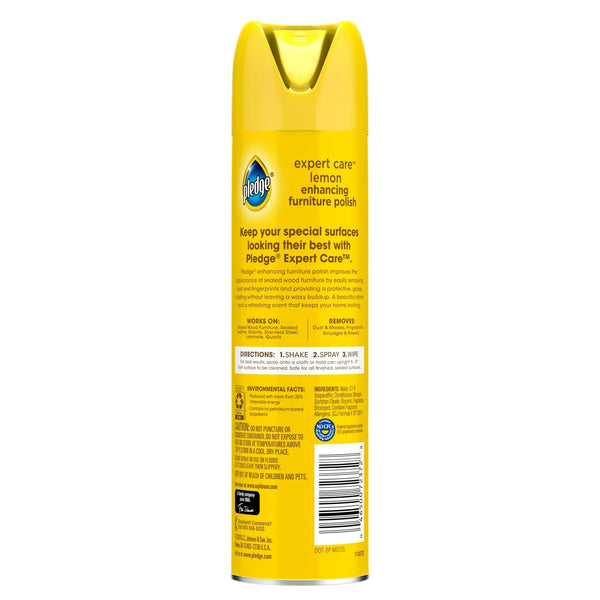 Expert Care, Wood Polish Shines and Protects, Lemon Enhancing, Aerosol - 1 pack - 9.7 oz per pack - plus 3 My Outlet Mall Resealable Storage Pouches