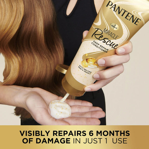 Pro-V Miracle Rescue Deep Repair Conditioner for All Hair Types - 1 pack - 8Fl oz per pack - plus 3 My Outlet Mall Resealable Storage Pouches