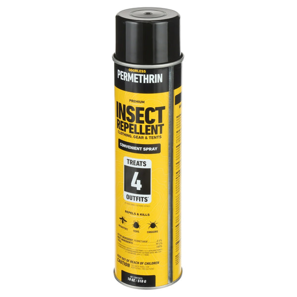 Premium Permethrin Insect Repellent Aerosol Spray - 1 pack - 18 oz per pack - plus 3 My Outlet Mall Resealable Storage Pouches
