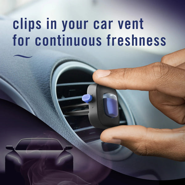 Auto Car Air Freshener, Odor-Fighting Car Vent Clip, Lush, 2 Count - 1 pack - plus 3 My Outlet Mall Resealable Storage Pouches