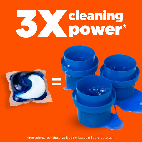 Pods Liquid Laundry Detergent Pacs, Original Scent - 1 pack - 16 Count - plus 3 My Outlet Mall Resealable Storage Pouches