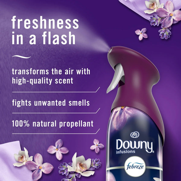 Air Mist Odor-Fighting Air Freshener Downy Calm Scent - 1 pack - 8.8 oz per pack - plus 3 My Outlet Mall Resealable Storage Pouches