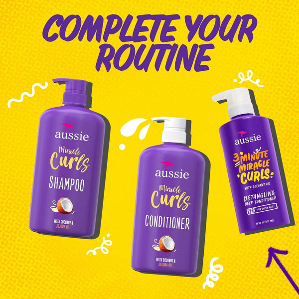 3 Minute Miracle Curls Conditioner, for All Hair Types, Paraben Free - 2 packs - 16Fl oz per pack - plus 3 My Outlet Mall Resealable Storage Pouches