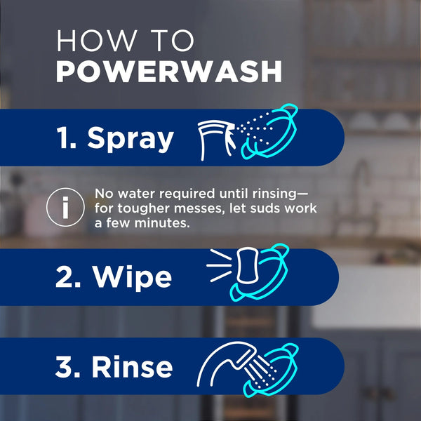 Platinum Powerwash Dish Spray, Dish Soap, Lemon Starter Kit - 1 pack - 16 fl oz per pack - plus 3 My Outlet Mall Resealable Storage Pouches