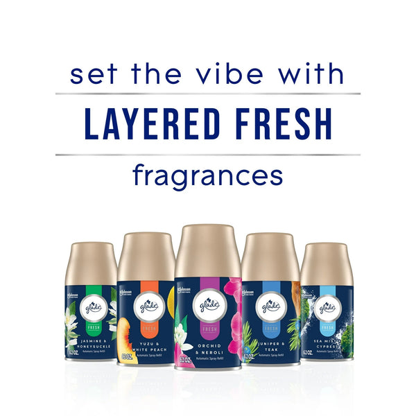 Automatic Spray Refill, Air Freshener,&nbsp;Infused with Essential Oils, Juniper & Teak - 1 pack - 6.2 oz per pack - plus 3 My Outlet Mall Resealable Storage Pouches