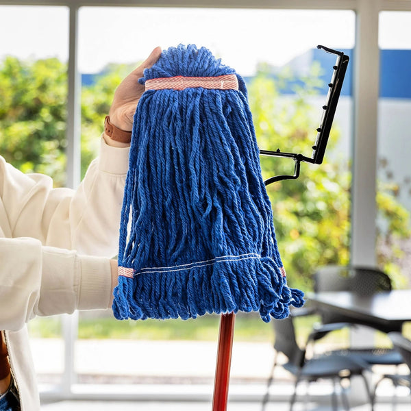 Heavy Duty Premium Blue Blend Wet Mop Refill Clip-on Attachment - 3 packs - plus 3 My Outlet Mall Resealable Storage Pouches