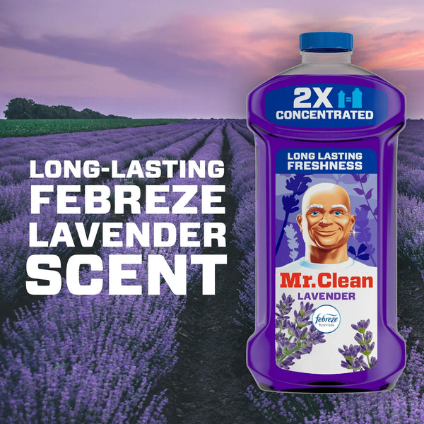 2X Concentrated Multi Surface Cleaner with Febreze Lavender Scent - 1 pack - 23 oz per pack - plus 3 My Outlet Mall Resealable Storage Pouches