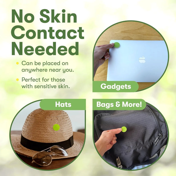 Squito Stickers for Adults, Citronella-Based Mosquito Repellent Patches - 1 pack - plus 3 My Outlet Mall Resealable Storage Pouches