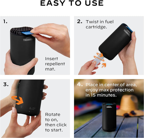Mosquito Repellent Refill with 12-Hour Mosquito Protection - 3 packs - plus 3 My Outlet Mall Resealable Storage Pouches