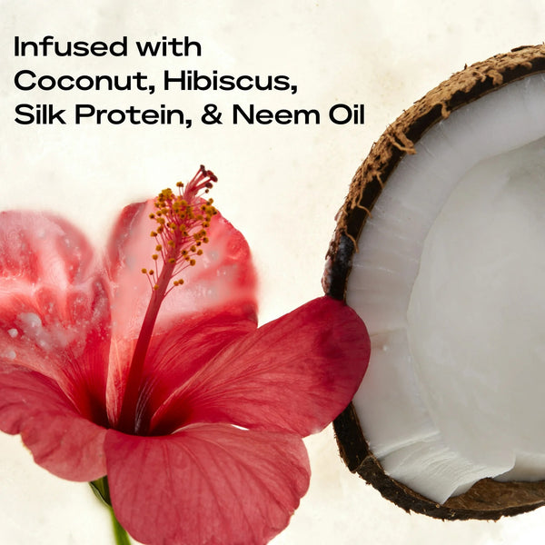 Curl & Shine Shampoo Coconut & Hibiscus for Curly Hair Paraben Free - 2 packs - 13 oz per pack - plus 3 My Outlet Mall Resealable Storage Pouches