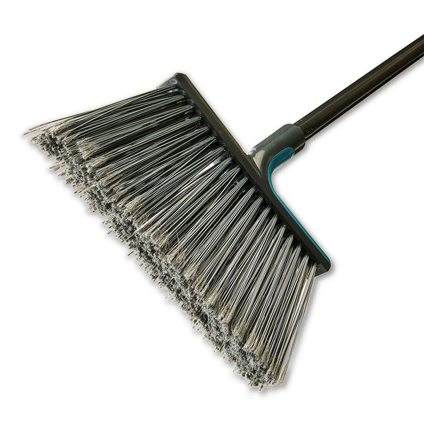 Angle Broom with Dustpan - 1 pack - plus 3 My Outlet Mall Resealable Storage Pouches