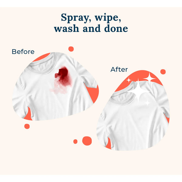 Messy Eater Stain Remover Spray Bottle - 1 pack - 4 oz per pack - plus 3 My Outlet Mall Resealable Storage Pouches