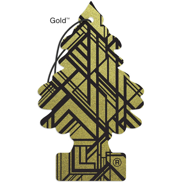 Air Freshener Gold Fragrance 3 count - 1 pack - plus 3 My Outlet Mall Resealable Storage Pouches
