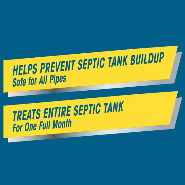 Septic System Treatment - 2 packs - 9.8 oz per pack - plus 3 My Outlet Mall Resealable Storage Pouches