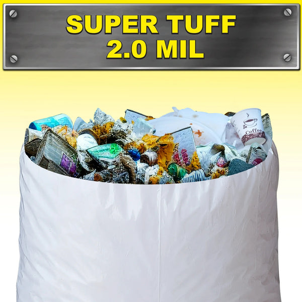 Super Tuff Compactor Trash Bags, 20 Gallon - 2 packs - 20 count per pack - plus 3 My Outlet Mall Resealable Storage Pouches