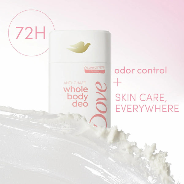 Aluminum Free Whole Body Deo Anti-Chafe Deodorant Stick for Women Raspberry & Rose - 2 packs - 2.6 oz per pack - plus 3 My Outlet Mall Resealable Storage Pouches