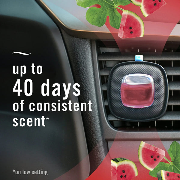 Car Air Freshener, Odor-Fighting Car Vent Clip, Watermelon - 2 pack - 2 count per pack plus 3 My Outlet Mall Resealable Storage Pouches
