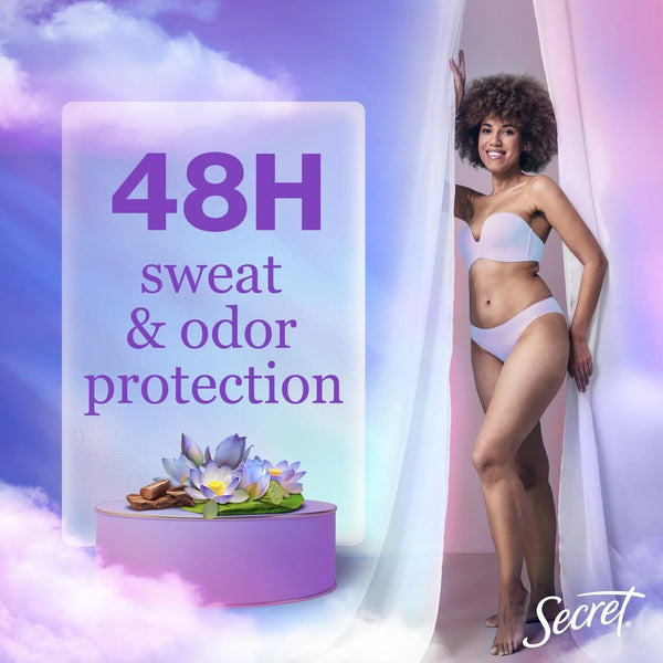 Dry Spray Antiperspirant Deodorant, Waterlily and Argan Oil - 2 packs - 4.1 oz per pack - plus 3 My Outlet Mall Resealable Storage Pouches