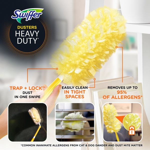 Duster Multi-Surface Heavy Duty Unscented Refills - 1 pack - 11 Count per pack - plus 3 My Outlet Mall Resealable Storage Pouches