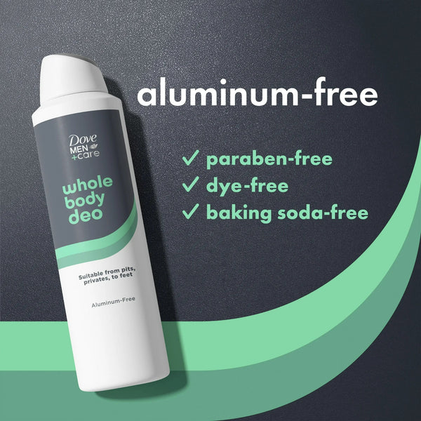 Men +Care Whole Body Deodorant Spray for Men Bamboo & Aloe - 1 pack - 4 oz per pack - plus 3 My Outlet Mall Resealable Storage Pouches