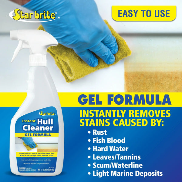 Instant Hull Cleaner Easy to Use Formula - 1 pack - 22 oz per pack - plus 3 My Outlet Mall Resealable Storage Pouches