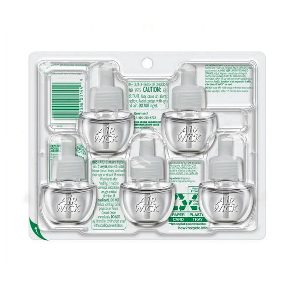 Vibrant Plug in Scented Oil Refill, Winter Woods and Frosted Ivy - 2 packs - 2 Count per pack - plus 3 My Outlet Mall Resealable Storage Pouches