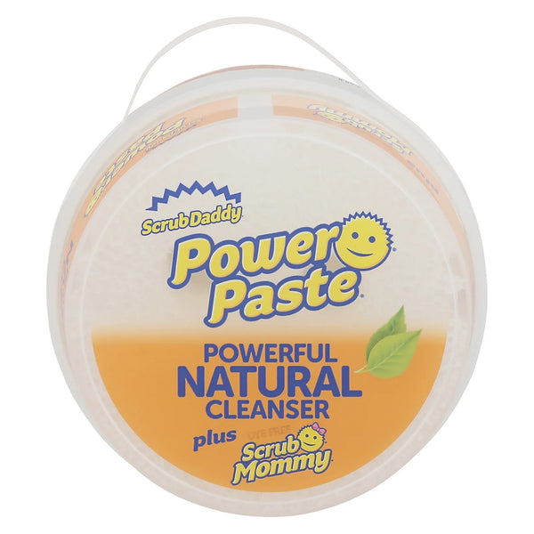 PowerPaste Kitchen and Bathroom Cleaning Paste - Natural Cleanser + Dye Free Scrub Mommy - 3 packs -  1 count per pack - plus 3 My Outlet Mall Resealable Storage Pouches