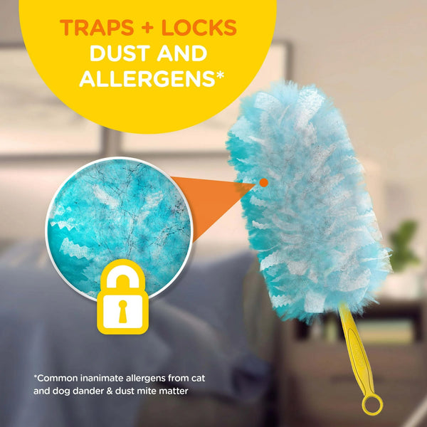 Dusters Refill for Cleaning, Feather & Microfiber Duster Alternative, Gain - 2 packs - 10 count per pack plus 3 My Outlet Mall Resealable Storage Pouches
