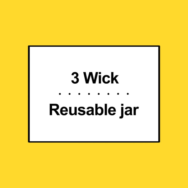 3-Wick Ombre Wrap Sweet Sugar Lemon Candle - 2 packs - 14 oz per pack - plus 3 My Outlet Mall Resealable Storage Pouches