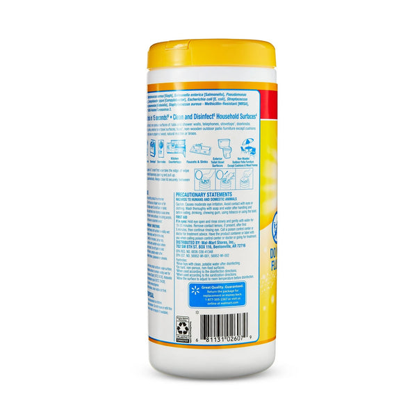 Disinfecting Wipes, Lemon Scent - 1 pack - 35 count per pack - plus 3 My Outlet Mall Resealable Storage Pouches