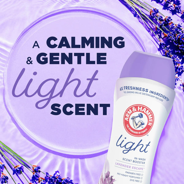 Light In-Wash Scent Booster, Laundry Scent Booster Lavender Escape scent - 2 packs - 24 oz per pack - plus 3 My Outlet Mall Resealable Storage Pouches